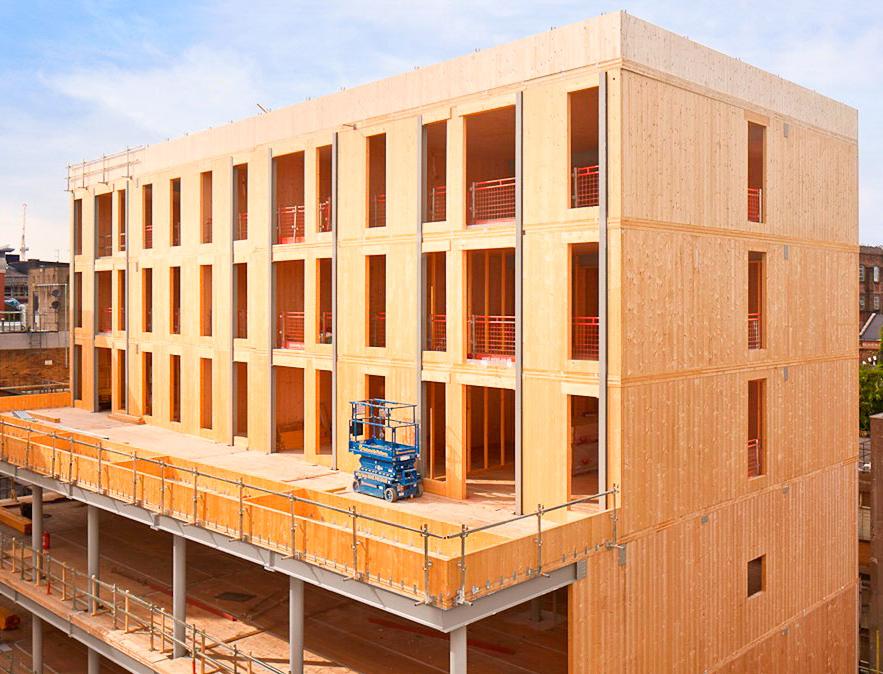 В России впервые начали строить многоквартирные дома из дерева
