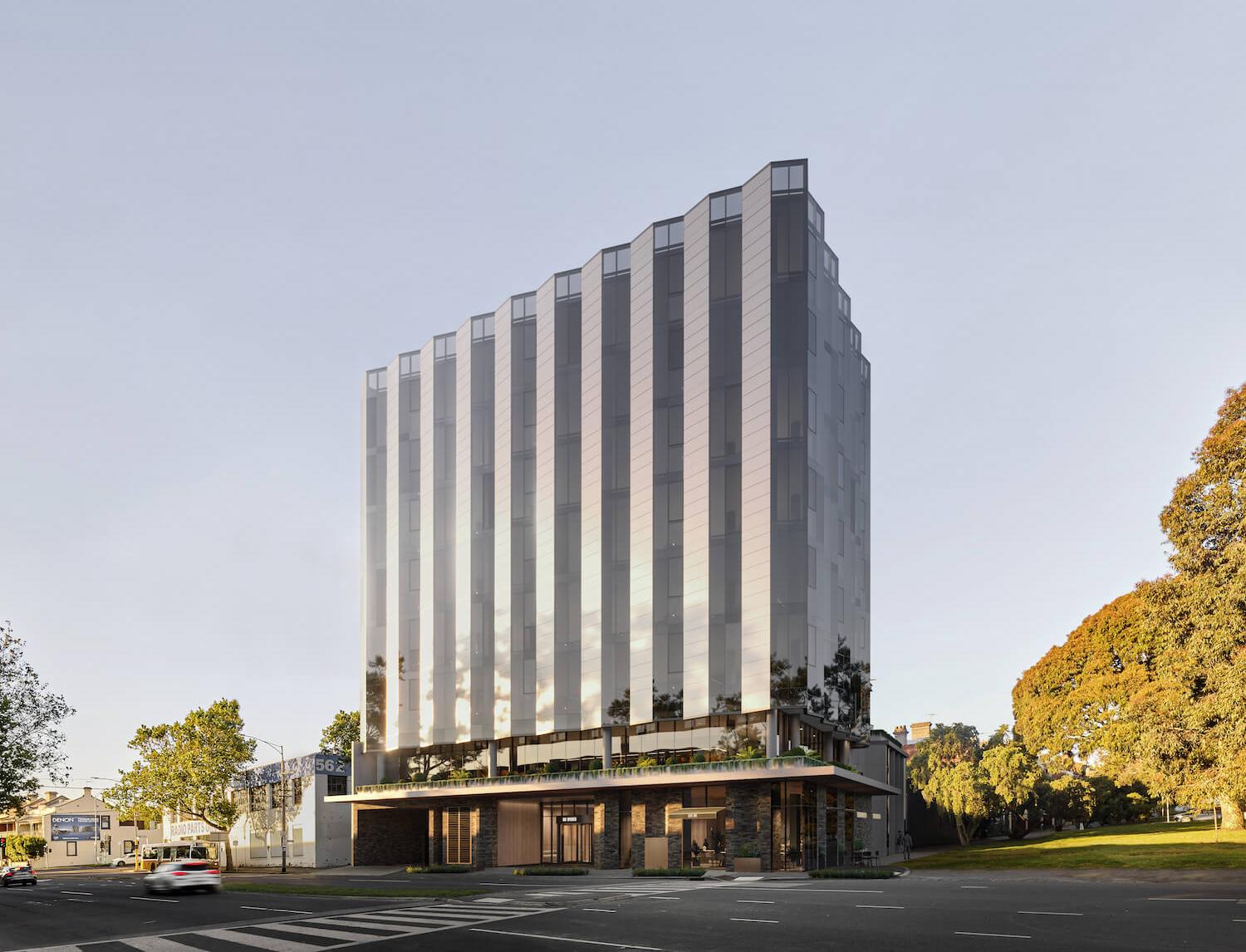 В Мельбурне строят здание с фасадом из солнечных батарей